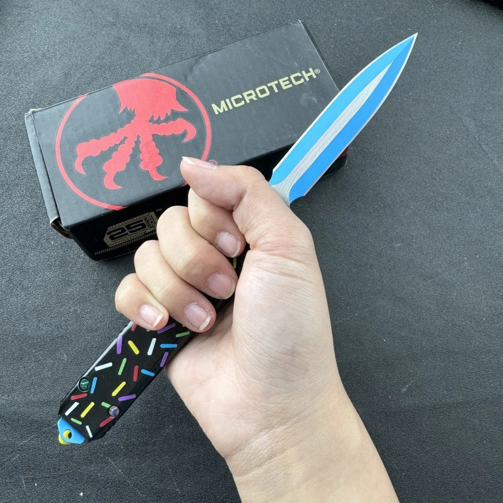 Black doughnut EDC Knife handle Outdoor